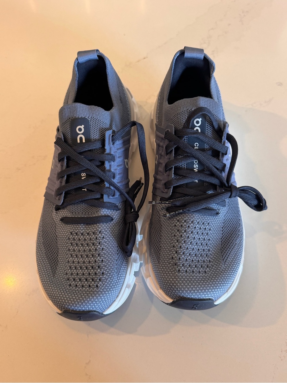 On Running Cloud Womens Running Shoes - Greyish Blue Size 8 NEW